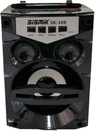 Sk-108 Sismik Sound Parlante Usb Bluetooth Sonido Inalambric