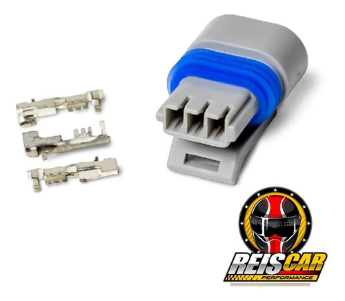 Imagem 2 de 2 de Kit Conector 3 Vias Sensor De Fase/velocidade Hall Fueltech