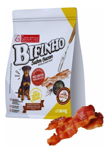 Bifinho Petisco Para Cães Sabor Bacon 800g Green Pet Food