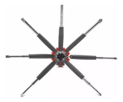 Destornillador 8 En 1 Con Linterna Led Herramienta Multiuso