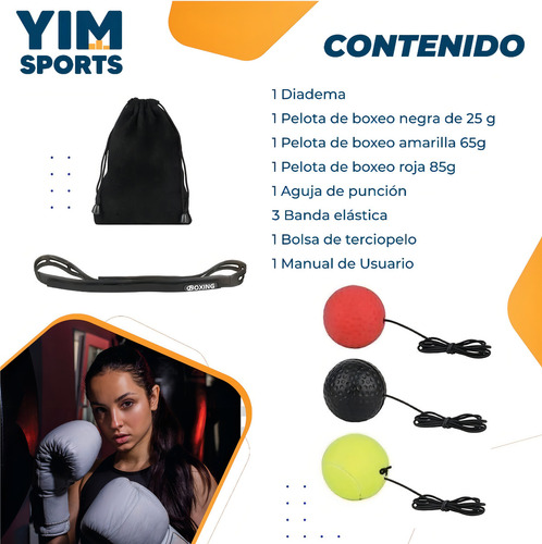 Faixa de boxe Pro Box com bola de 3 níveis de dificuldade