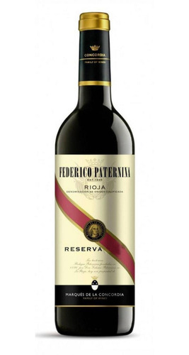 Vino tinto Tempranillo Paternina bodega Marqués de la Concordia 750 ml