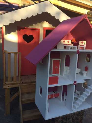 Casita De Muñecas Barbie Amueblada ,divinas!!!!