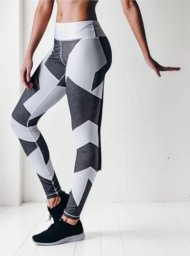 Lycra Leggings Deportivo Tiro Alto - Blanco Ref. 1045
