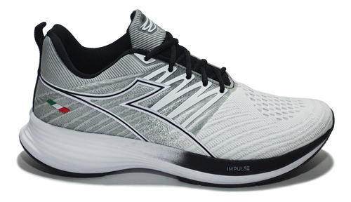 Zapatillas Diadora Modelo Training Cross - Gris Con Blanco