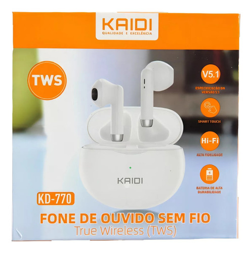 Hivi Fone De Ouvido Kdpan Sem Fio Tws Bluetooth 5.1 Kaidi Kd-770 Unlimited Empire