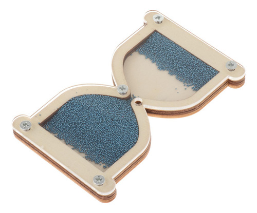 3 De Tablero Ocupado De Reloj De Arena De Madera, Azul