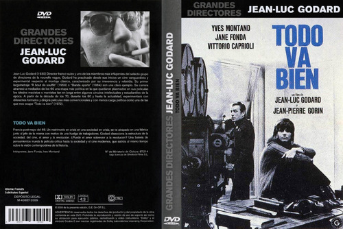 Todo Va Bien - Jane Fonda - Jean Luc Godard - Dvd