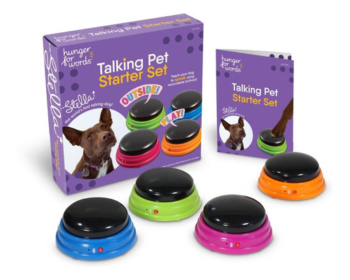 Botones Adiestramiento Talking Pet Kit De Inicio Perros