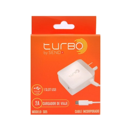 Imagen 1 de 1 de Cargador V8 2a Send S05 Cable Turbo Micro Usb Viaje 