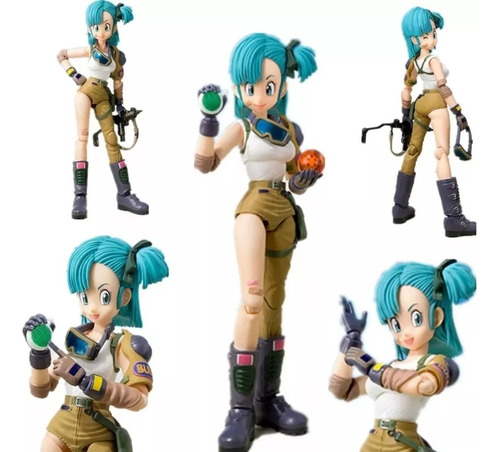 Figura De Acción Bulma Dragon Ball Soldado Radar 14 Cms