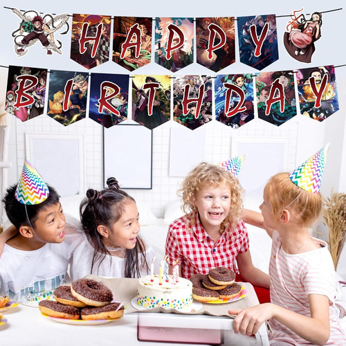 Demon Party Slayer - Suministros Para Fiestas De Cumpleaños,