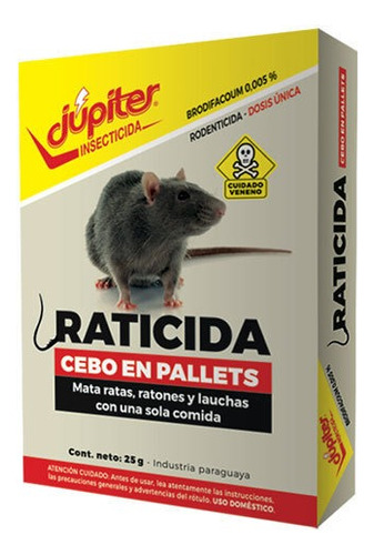 Veneno Para Ratas 25g Júpiter