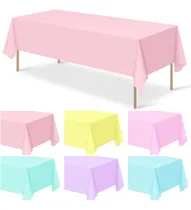 Comprar 12 Manteles De Plástico De Colores Pastel, Manteles De Para