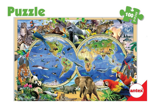 Puzzle Didacticos Infantiles 100 Piezas Caballos 3034 Antex