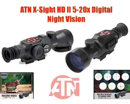 Mira Telescopica Atn X-sight Ll Hd 5-20x Vision Nocturna Xtr