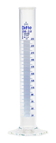 Probeta De Vidrio Base De Vidrio Hexa. Graduada 250ml.