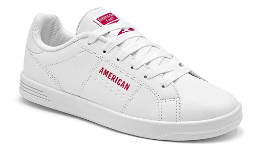 Tenis Mujer American Fire 7085 Blanco Fucsia 22-26 120-300