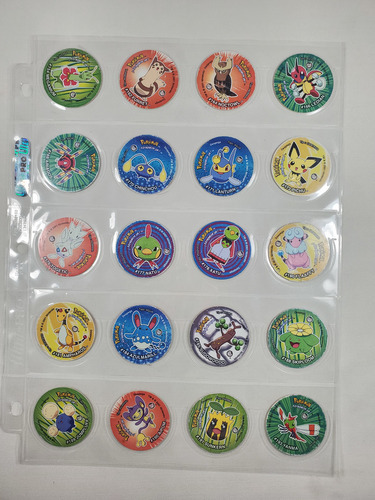 Colección De Tazos Pokemon 3 Con Estampa 38/38 Piezas (Usado)