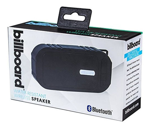 Billboard Resistente Al Agua Altavoz Inalámbrico Bluetooth. Color Black
