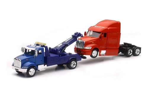 Peterbilt Model 335 Tow Truck Azul Y Modelo Peterbilt 387 Ca