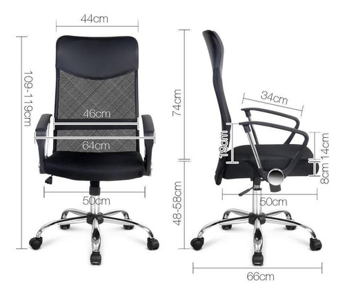 Imagen 2 de 10 de Sillon De Escritorio Oficina Silla Ejecutivo Escritorio
