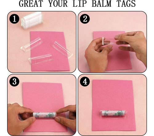 50 Blísteres Con Pegamento Para Bálsamos Labiales Y Carteras