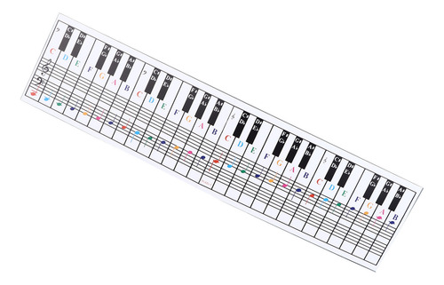 Tabla De Notas De Piano 61, 88 Teclas, Referencia De Notas M