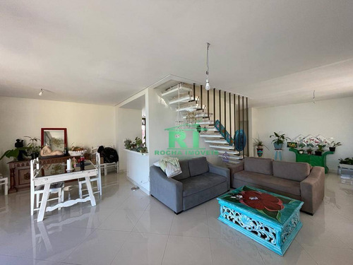 Imagem 19 de 30 de Cobertura Duplex, Frente Mar, Vista Para O Mar, Alto Padrão, 4 Dormitórios Sendo 2 Suítes, 3 Vagas De Garagem, Pitangueiras, Guarujá/sp - Co0040