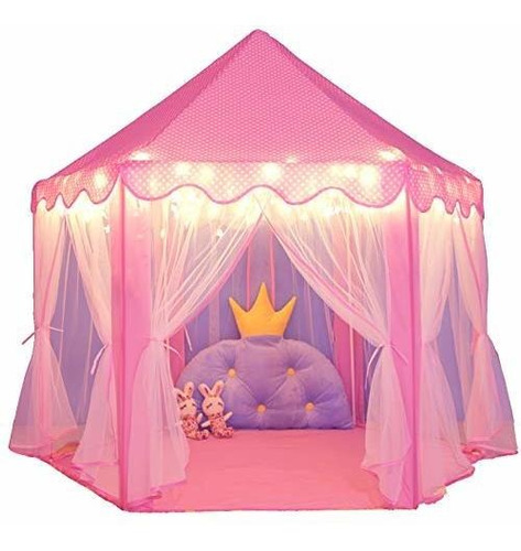 Princess Castle Play Tent Large Kids Play House Con Luc...