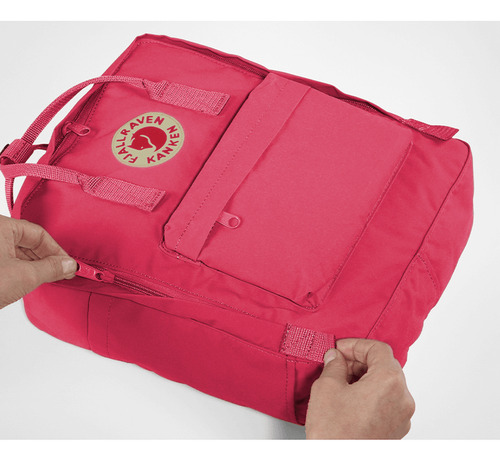 Mochila Unisex Clásica Fjallraven Kanken, Color Rosa Rosa Lisa