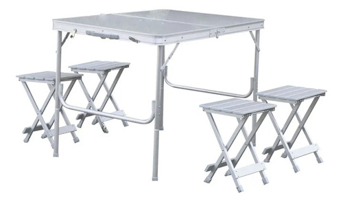Mesa E Banqueta Camping 10,4kg Royal Nautika - Com Oxidação!