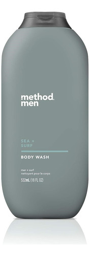 Method Men Gel De Baño Mar + Surf 18 Fl Oz