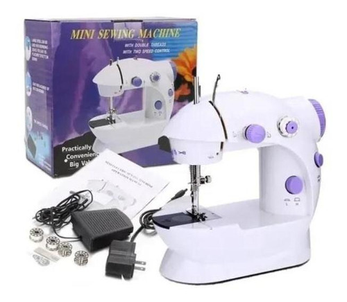 Mini máquina de coser eléctrica portátil