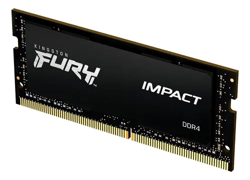 Memoria RAM Fury Impact DDR4 gamer color negro 8GB 1 Kingston