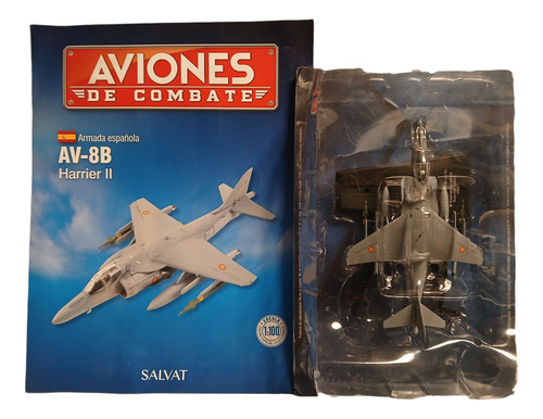 Aviones De Combate Colección Salvat Avion A Escala 1:100 Av-8b Harrier Ii Armada Española
