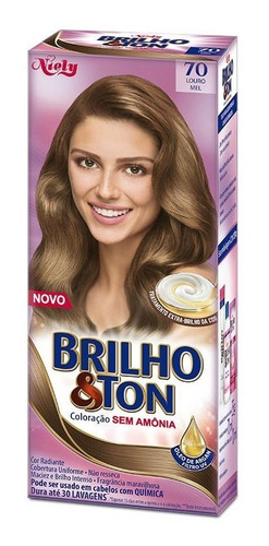 Tintura Brilho&ton 7.0 Louro Mel