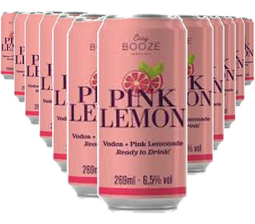 Easy Booze Lata 269ml Vodka+pink Lemon - 12 Unidades