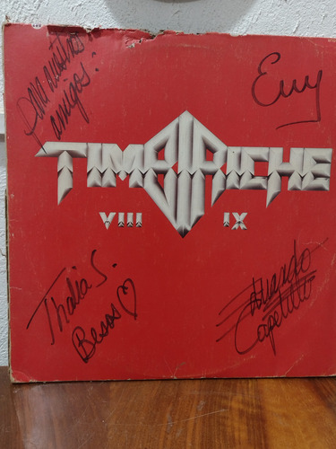 Timbiriche Disco De Vinil Lp Autografiado (Usado)