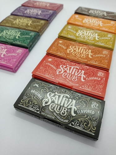 Sedas Celulosa Sativa Club Sabor Chicle - Papel Para Armar