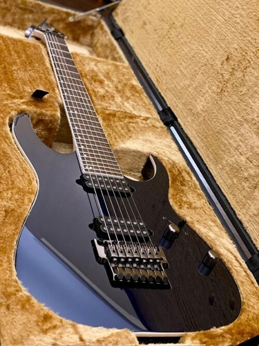 E. Guitarra de 7 CDs. Centro de guitarra Ibanez RG2027xl-DTB Arg. Material de escala de ébano com orientação à direita