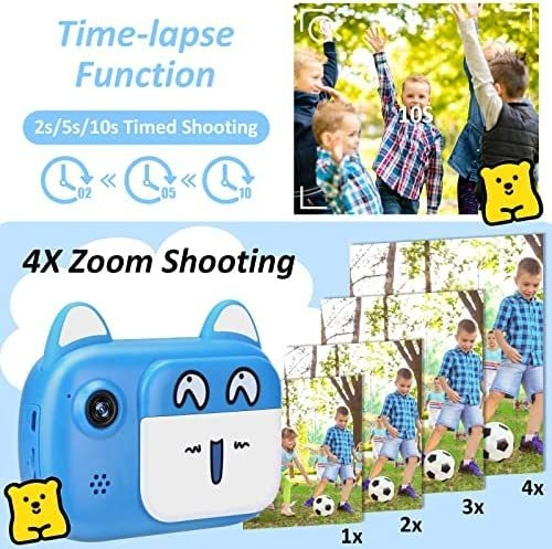 Camara Digital Nameer 1080p Video Para Niños Azul