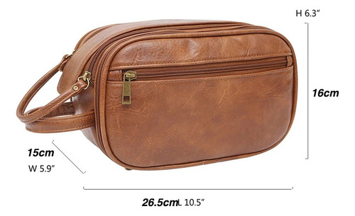 Neceser De Cuero Original Para Hombre, Con Soporte Para Obje