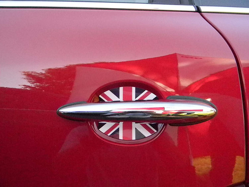 Mini Cooper Bandera Británica Union Jack Car Tirador De Puer