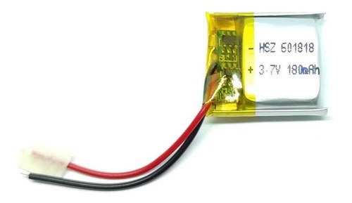Imagen 1 de 1 de Bateria De Litio 601818 3.7v 140mah 18x18x6mm