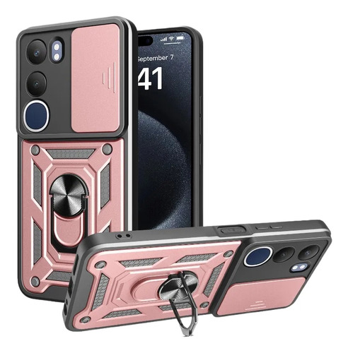 Funda Vivo Y19s Protector Carcasa Uso Rudo Reforzado Anillo