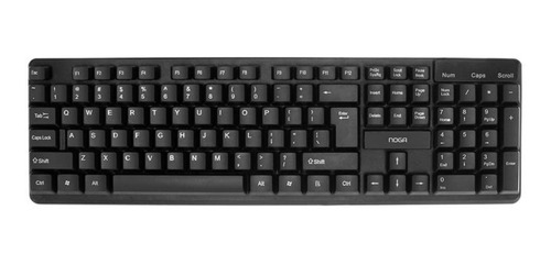 Imagen 2 de 3 de Kit de teclado y mouse inalámbrico Noga S5500 Español de color negro