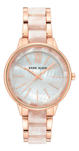 Pulsera De Resina Watch Anne Klein Ak/1412rgwt Para Mujer