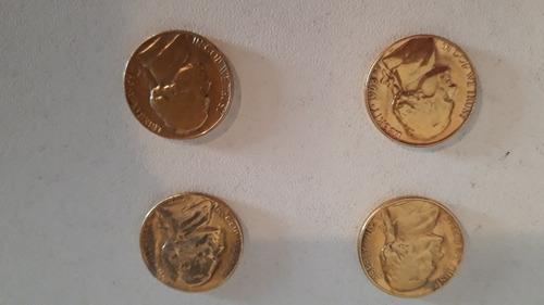 Moeda 5 Cents Jefferson Nickel Folheada Ouro- Preço Unitário (Usado)