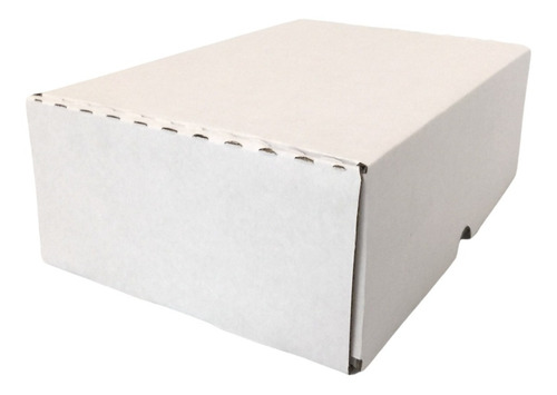 100 Mailbox 30x20x10 Cm Caja Envios Carton Corrugado Blanco Blanco